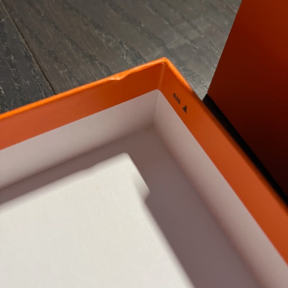 Hermes large size empty box shoe box case decoration storage orange - Picture 12 of 12